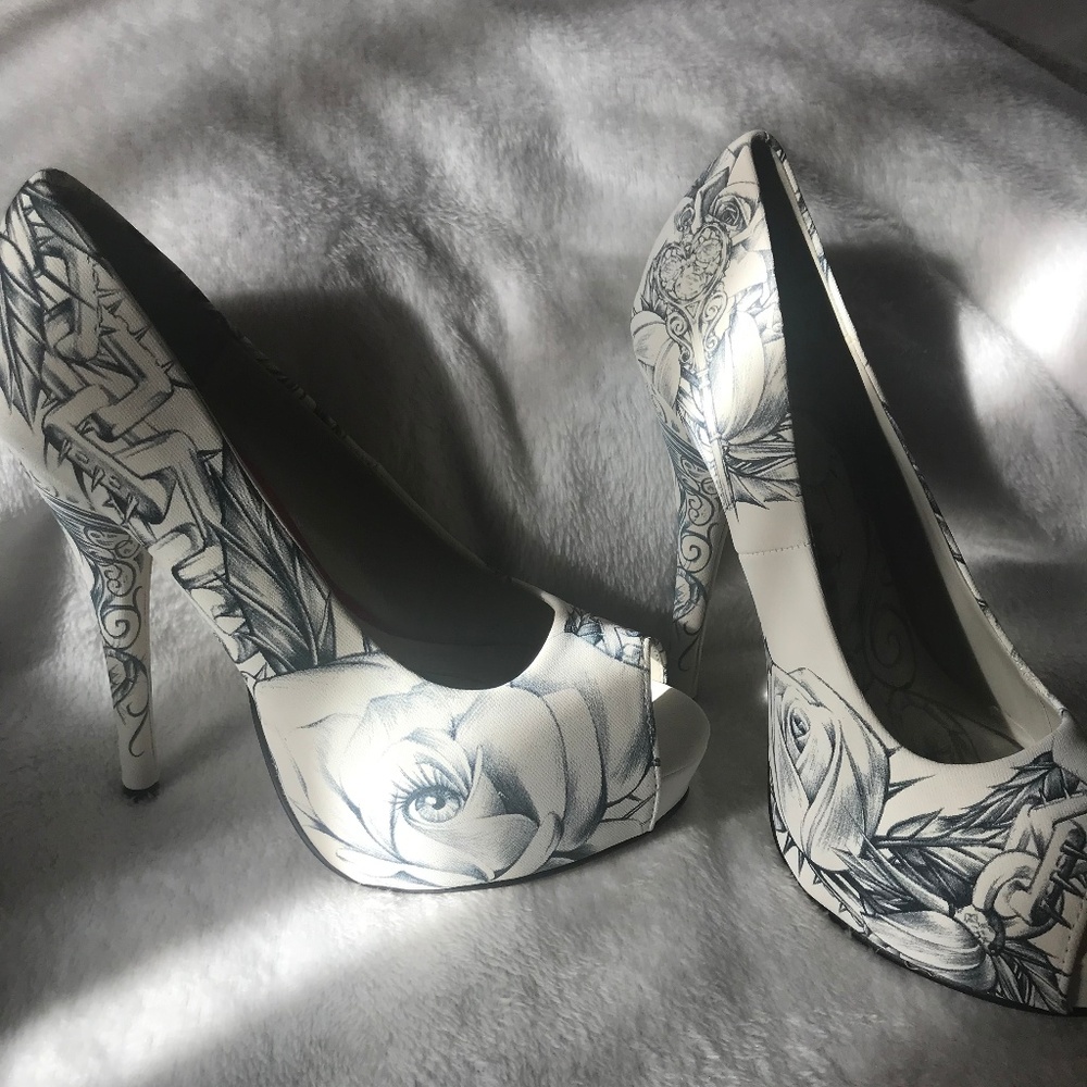 Iron Fist Women's Key To My Sole High Heel Shoes